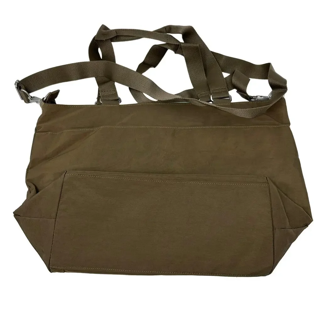 Baggallini Boulevard Tote Purse Laptop Travel Bag Brown Removable Strap